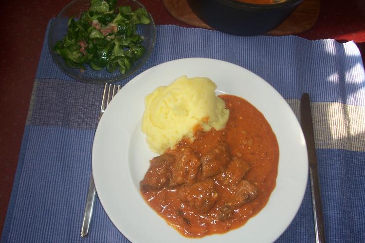 Leber-Sahnegulasch | Ein Kochmeister Rezept