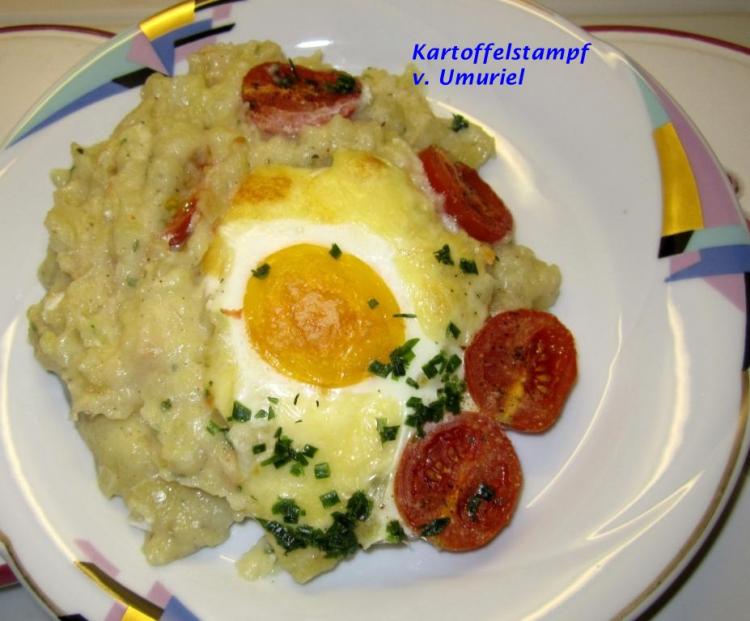 Stampfkartoffeln mit versunkenen Eiern | Ein Kochmeister Rezept